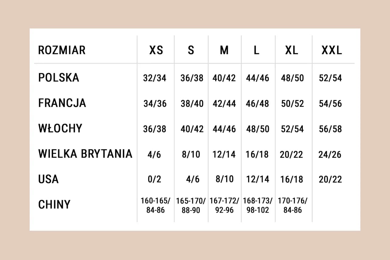 Rozmiar 26 spodni damskich – co to za rozmiar w różnych systemach?